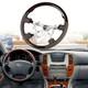 In Us Steering Wheel Dark Wood Leather For Lexus Lx470 Toyota Land Cruiser 100