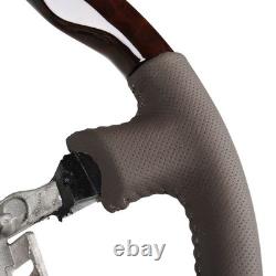 In US Steering Wheel Dark Wood Leather For Lexus LX470 Toyota Land Cruiser 100 In US Steering Wheel Dark Wood Leather For Lexus LX470 Toyota Land Cruiser 100