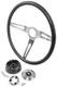 Jegs 3-spoke Comfort Grip Steering Wheel Kit Fits Select 1969-1972 Chevrolet