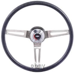 JEGS 3-Spoke Comfort Grip Steering Wheel Kit Fits Select 1969-1972 Chevrolet
