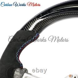LED Alcantara Carbon Fiber Steering Wheel For BMW F06 F07 F01 F03 F04 F11M F12M