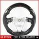 Led Carbon Fiber Steering Wheel Black Stitch For 2018 Toyota Camry Corolla Rav4