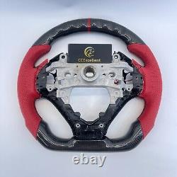 LED Carbon Fiber Steering Wheel Fit For Honda Civic 9th gen 2012 2013 2014 2015