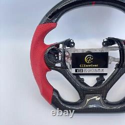 LED Carbon Fiber Steering Wheel Fit For Honda Civic 9th gen 2012 2013 2014 2015