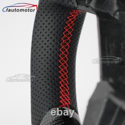 LED Carbon Fiber Steering Wheel Fits Mercedes-Benz CLA45 C63 W204 A45 15-18