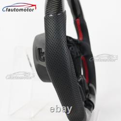 LED Carbon Fiber Steering Wheel Fits Mercedes-Benz CLA45 C63 W204 A45 15-18