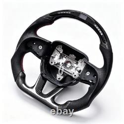 LED Carbon Fiber Steering Wheel For Dodge Charger Durango SRT 15-23