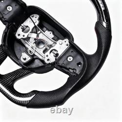 LED Carbon Fiber Steering Wheel For Dodge Charger Durango SRT 15-23