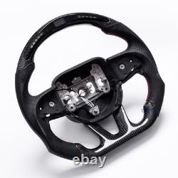LED Carbon Fiber Steering Wheel For Dodge Charger Durango SRT 2015-23 USA Stock