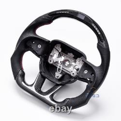 LED Carbon Fiber Steering Wheel For Dodge Charger Durango SRT 2015-23 USA Stock