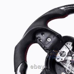 LED Carbon Fiber Steering Wheel For Dodge Charger Durango SRT 2015-23 USA Stock