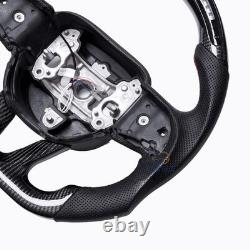 LED Carbon Fiber Steering Wheel For Dodge Charger Durango SRT 2015-23 USA Stock