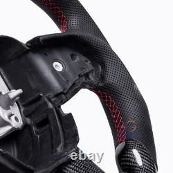 LED Carbon Fiber Steering Wheel For Dodge Charger Durango SRT 2015-23 USA Stock