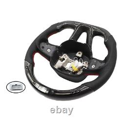 LED Carbon Fiber Steering Wheel For Dodge Charger Durango SRT Hellcat 2015-2023
