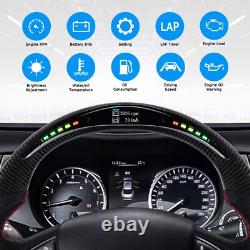 LED Carbon Fiber Steering Wheel For Infiniti Q50 2013 2018