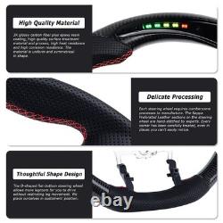 LED Carbon Fiber Steering Wheel Upgrade For Toyota HiluxRevo & Fortuner 2015-22