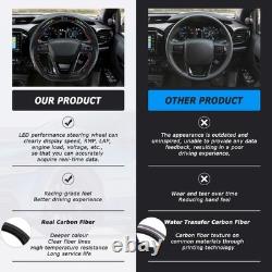 LED Carbon Fiber Steering Wheel Upgrade For Toyota HiluxRevo & Fortuner 2015-22