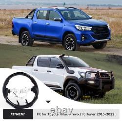 LED Carbon Fiber Steering Wheel Upgrade For Toyota HiluxRevo & Fortuner 2015-22