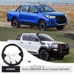 LED Carbon Fiber Steering Wheel Upgrade For Toyota HiluxRevo & Fortuner 2015-22