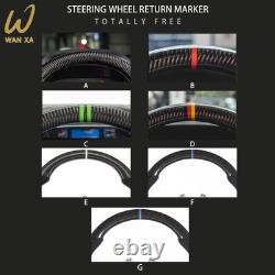 LED Forged Carbon Fiber Steering Wheel Fit For dodge challenger charger srt 15+