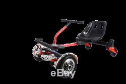 LED Hoverkart GoKart Adjustable Racing Seat Steering Wheel Racer Kart Suspension
