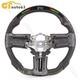 Led Perforated Leather Carbon Fiber Steering Wheel Fits 2010-2014 Ford Mustang