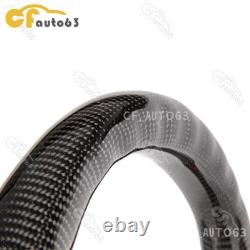 LED Perforated Leather Carbon Fiber Steering Wheel Fits 2010-2014 Ford Mustang