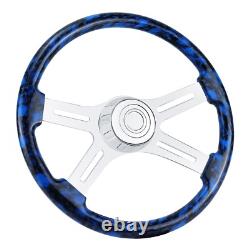 LOSCHEN 18 Wood Truck Steering Wheel 4 Spoke for Freightliner/Kenworth/Vovle