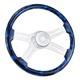 Loschen 18 Wood Truck Steering Wheel 4 Spoke For Freightliner/kenworth/vovle