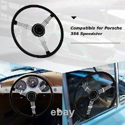 LOSCHEN Banjo Style Black Steering Wheel For 1950 1965 Porsche 356 Pre-A A B C