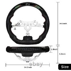 LOSCHEN Carbon Fiber LED Steering Wheel For Chevrolet Corvette C6 Z06 ZR1 06-11