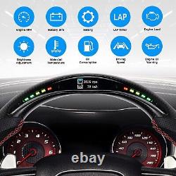 LOSCHEN Carbon Fiber LED Steering Wheel For Dodge Challenger SRT Durango 2015+