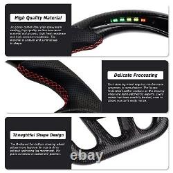 LOSCHEN Carbon Fiber LED Steering Wheel For Dodge Challenger SRT Durango 2015+