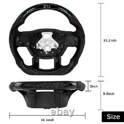 LOSCHEN Carbon Fiber LED Steering Wheel For Ford F150 2015-2020