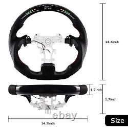 LOSCHEN Carbon Fiber LED Steering Wheel For Infiniti G37 2009-2013