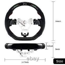 LOSCHEN Carbon Fiber LED Steering Wheel For SUBARU STI WRX S209 2015-2020