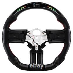 LOSCHEN Dry Carbon Fiber Steering Wheel For 2012-2014 Ford Mustang EcoBoost GT
