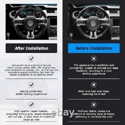 LOSCHEN Dry Carbon Fiber Steering Wheel For 2012-2014 Ford Mustang EcoBoost GT