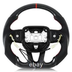 LOSCHEN Hydro-Dip Carbon Fiber Steering Wheel for 2015+ Dodge Durango HEATED