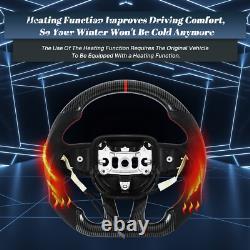 LOSCHEN Hydro-Dip Carbon Fiber Steering Wheel for 2015+ Dodge Durango HEATED