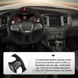 LOSCHEN Nappa Leather Steering Wheel For Dodge Challenger SRT Durango 2015-2023
