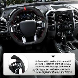 LOSCHEN Nappa Leather Steering Wheel For For Ford F150 2015-2020