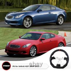 LOSCHEN Nappa Leather Steering Wheel For Infiniti G37 EX35 EX37 2007-2015