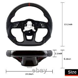 LOSCHEN Real Carbon Fiber Steering Wheel For Audi S3 S4 S5 RS3 RS4 RS5 RS6 2017+