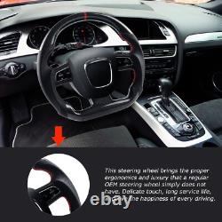 LOSCHEN Real Carbon Fiber Steering Wheel For Audi S5/S4/A5/A4 B7 2008-2010