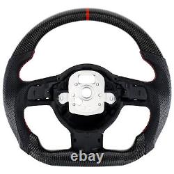 LOSCHEN Real Carbon Fiber Steering Wheel For Audi TT & TTRS & R8 2007 2015