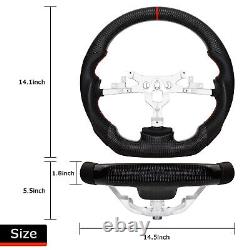 LOSCHEN Real Carbon Fiber Steering Wheel For Chevrolet Corvette C6 Z06 ZR1 06-11