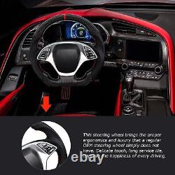 LOSCHEN Real Carbon Fiber Steering Wheel For Chevrolet Corvette C7 2014-2019