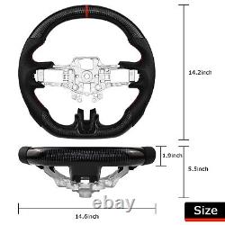 LOSCHEN Real Carbon Fiber Steering Wheel For Ford Mustang EcoBoost GT 2015-2017