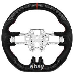 LOSCHEN Real Carbon Fiber Steering Wheel For Ford Mustang EcoBoost GT 2018-2023